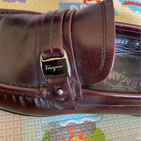 Salvatore Ferragamo Men's Brown Dress Shoes Size D 8.5